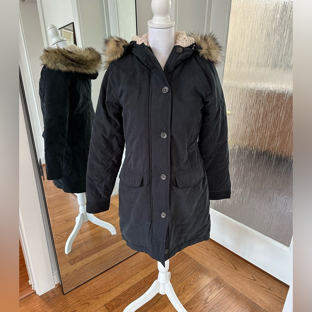 Abercrombie & Fitch Sherpa Lined Parka